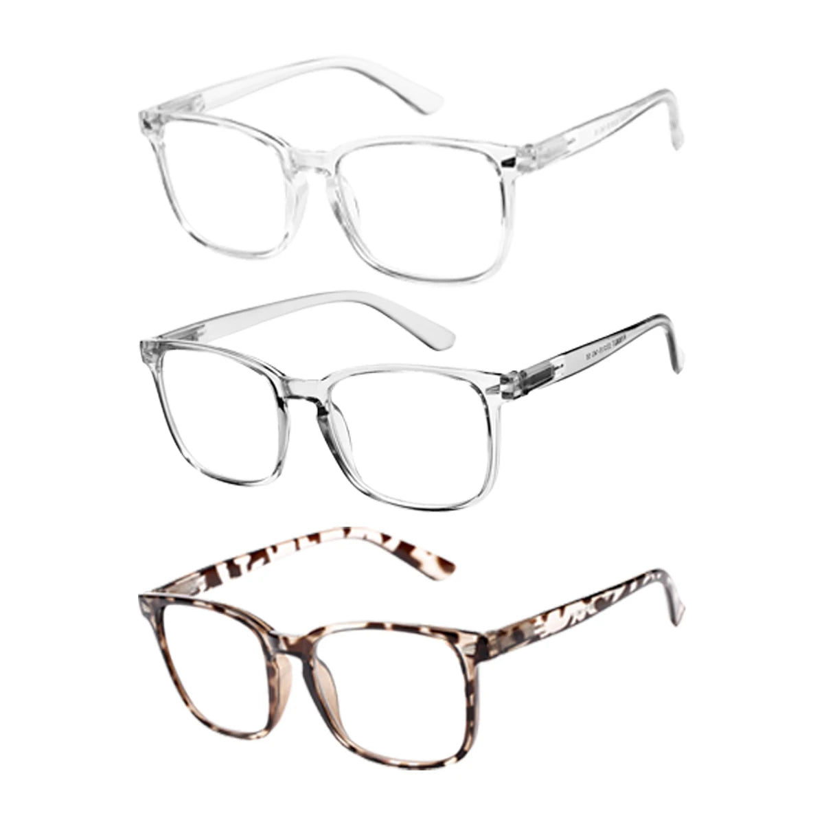 VOPHA Autofocus Reading Glasses – Blue Light Blocking Readers Reading Glasses Qst Gray Clear Leopard