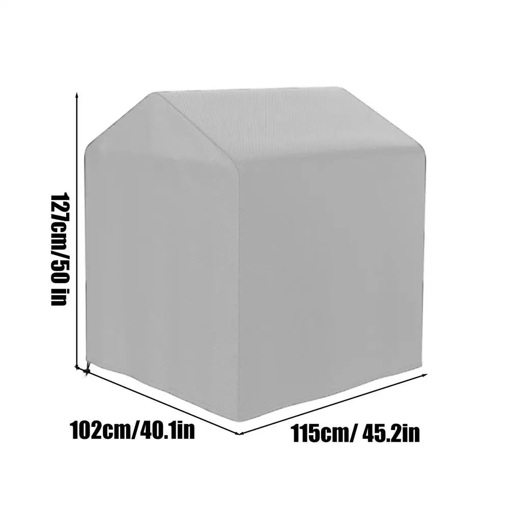 Playhouse Waterproof Tarp 210D Oxford Fabric Drawstring Cover Outdoor Playhouse Cover Qme China Mainland Gray 115x102x127cm