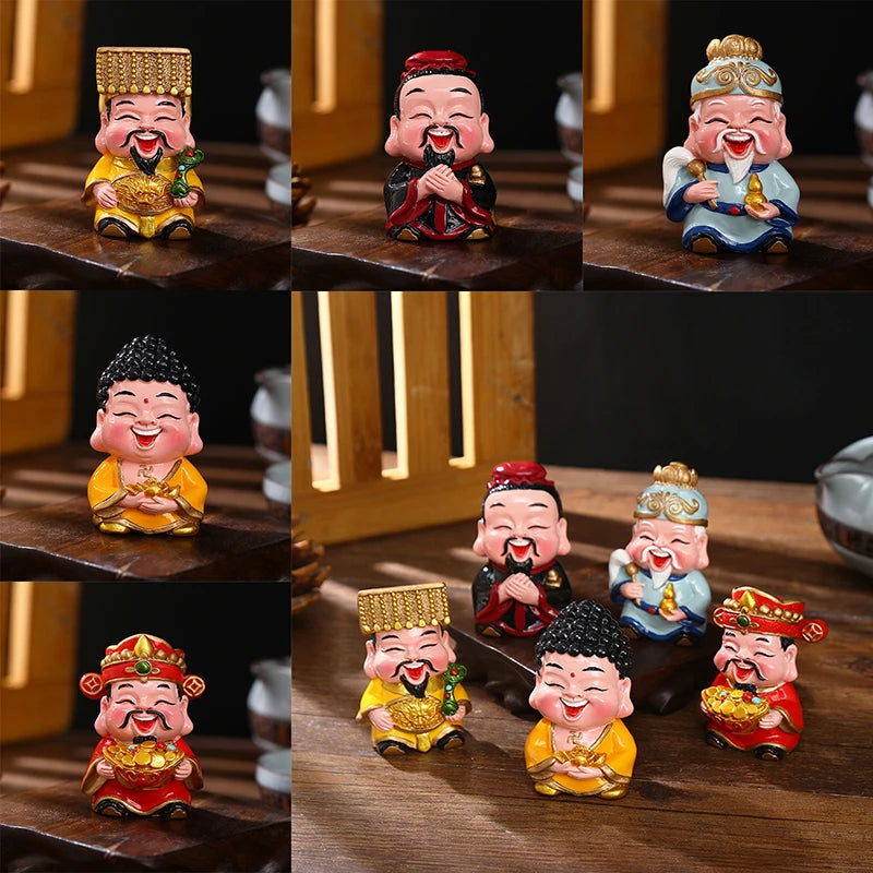 Resin God of Wealth Feng Shui Statue – Home & Office Decor Feng Shui Figurine Qst
