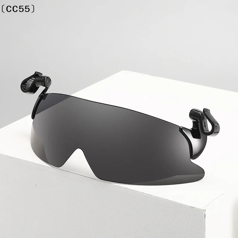 Flip-Up Clip-On Cap Sunglasses – UV & Polarized Sports Visor Clip-On Sunglasses Qst