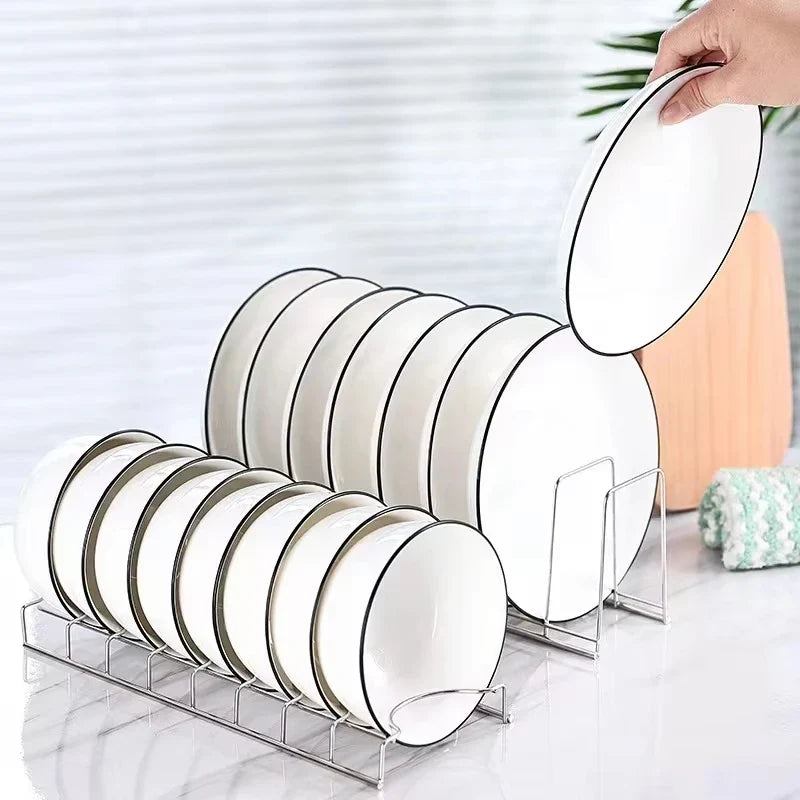 Stainless Steel Dish Drying Rack – Space-Saving Plate Drainer Dish Drying Rack Qme