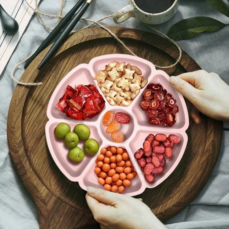 Petal Silicone Mold Tray – Fruit, Nut & DIY Partition Dish Silicone Mold Tray Qme