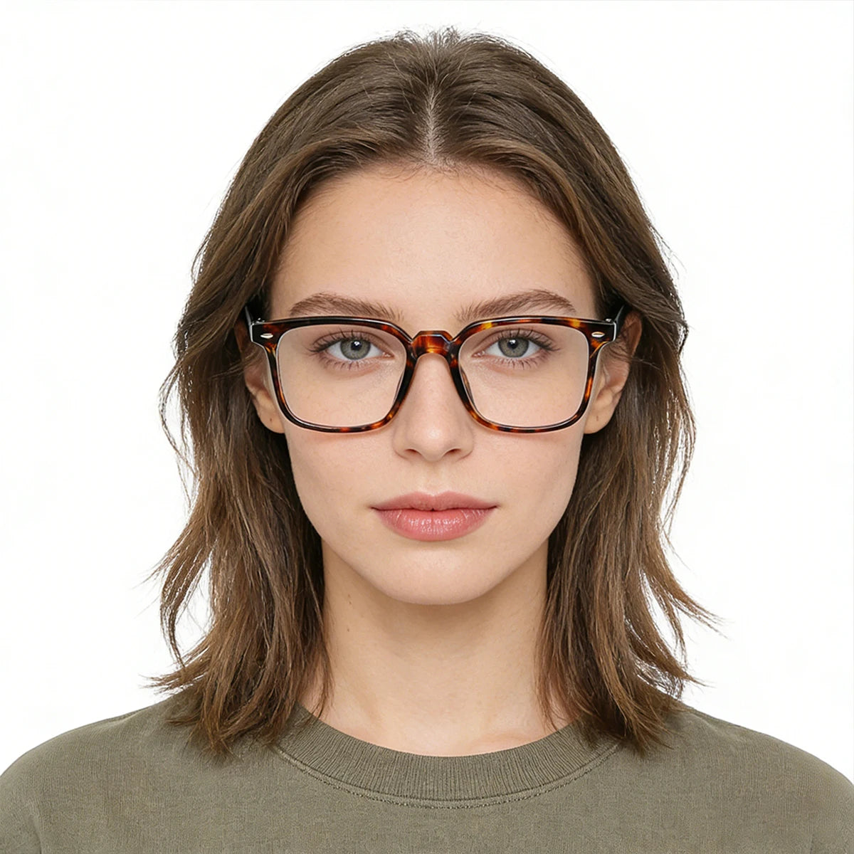4-Pack Square Reading Glasses Blue Light Blocking +1.0–+3.0 Reading Glasses Qst