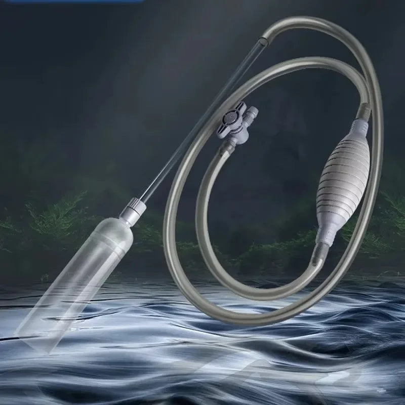 Aquarium Manual Water Changer Fish Tank Siphon Pump 1.5m Aquarium Cleaning Tool Qme
