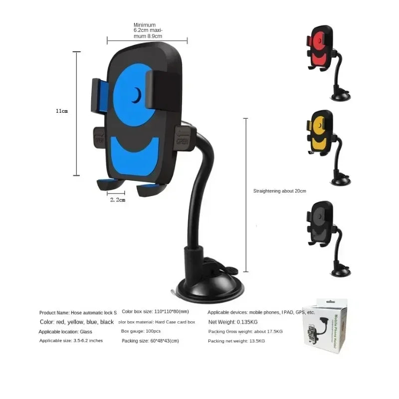 Universal Car Phone Holder Cup Suction Mount Bracket Car Phone Mount Qme