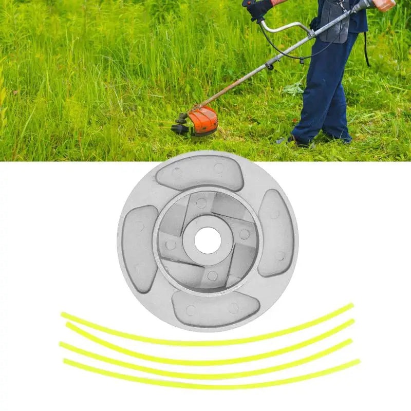 4 Nylon Lines Brush Cutter Strimmer Head – Universal Fit Strimmer Replacement Head Qme