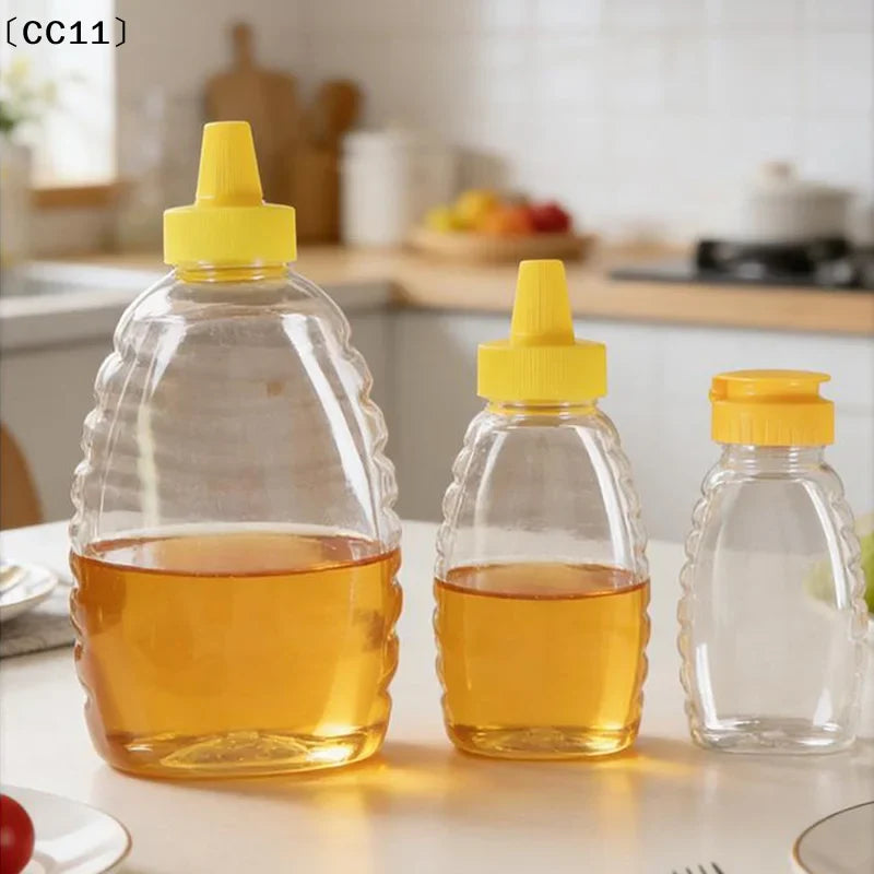 Reusable Squeeze Honey Bottles with Lid – 180 to 720ml Squeeze Honey Bottle Qme