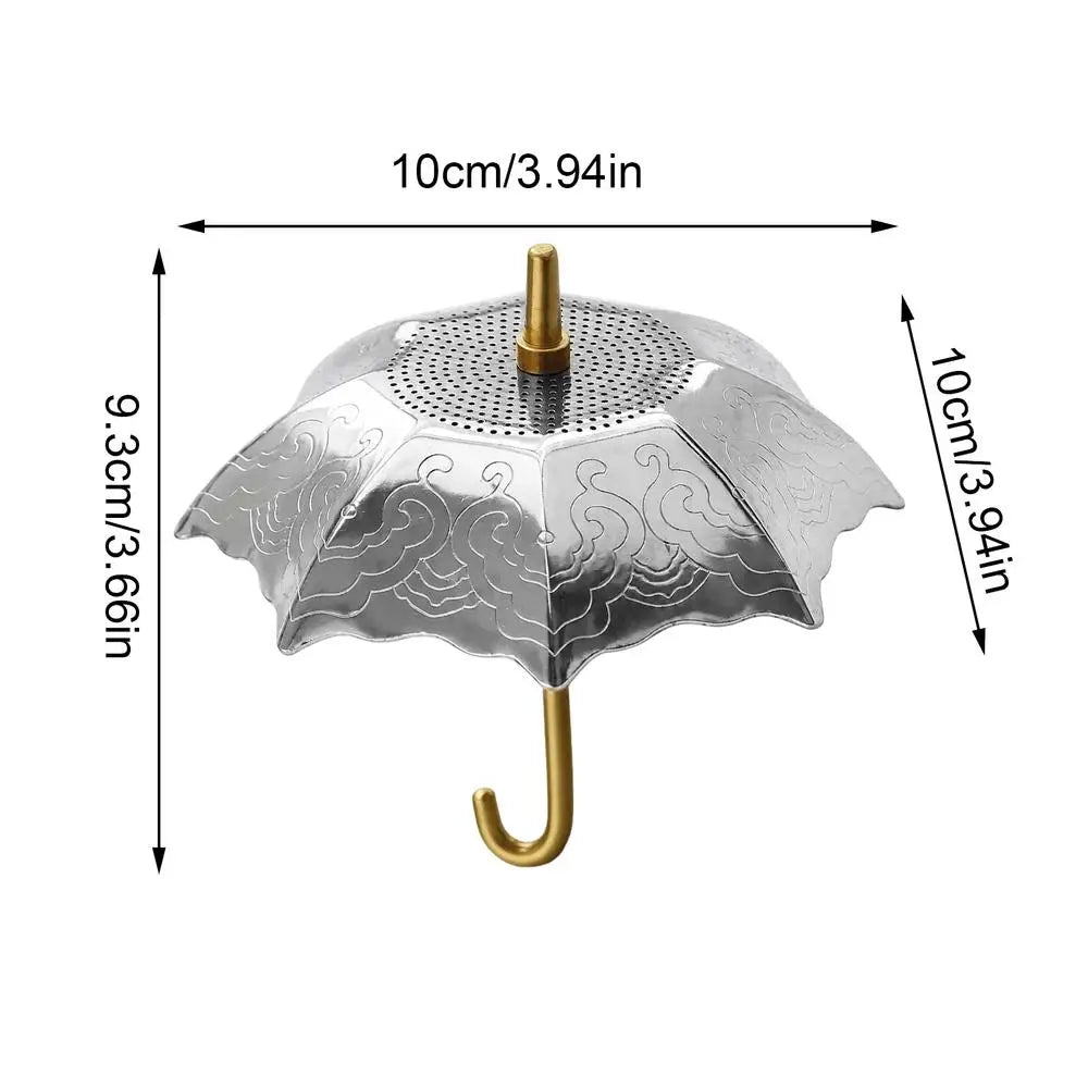 Stainless Steel Loose Leaf Tea Strainer – Umbrella Filter Loose Leaf Tea Strainer Qme Silver China Mainland