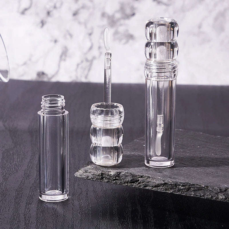 Refillable 3.5ml Lip Gloss Tube – Clear Empty Bottle & Brush Lip Gloss Container Qst