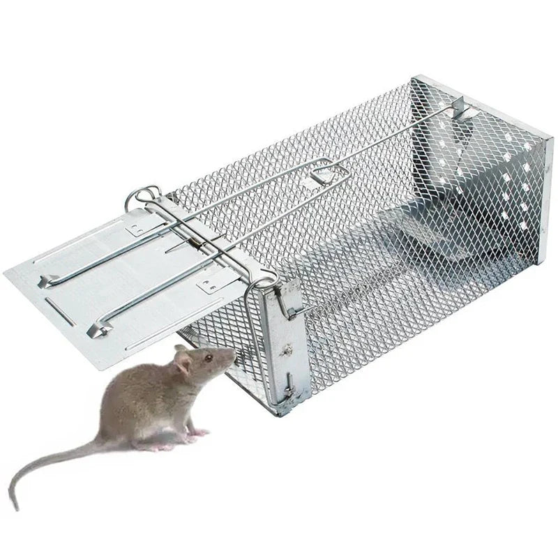 Automatic Indoor Rodent Trap – Humane Live Catch Metal Cage Live Catch Rodent Trap Qme