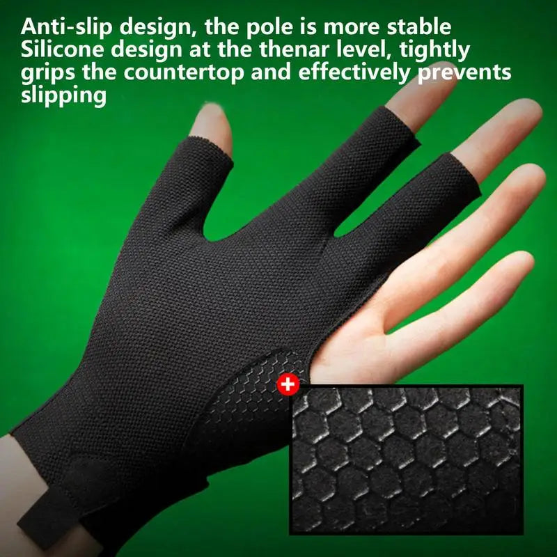 Billiards Glove – Non-Slip Breathable Pool Cue Glove Billiards Glove Qst