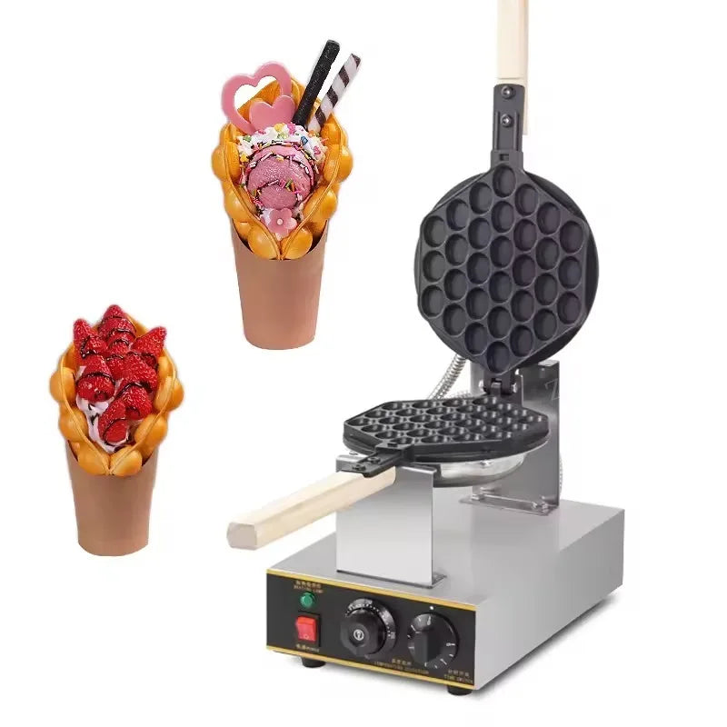 ZARTSEN Commercial Bubble Waffle Maker – HK Eggette Iron Bubble Waffle Maker Qst