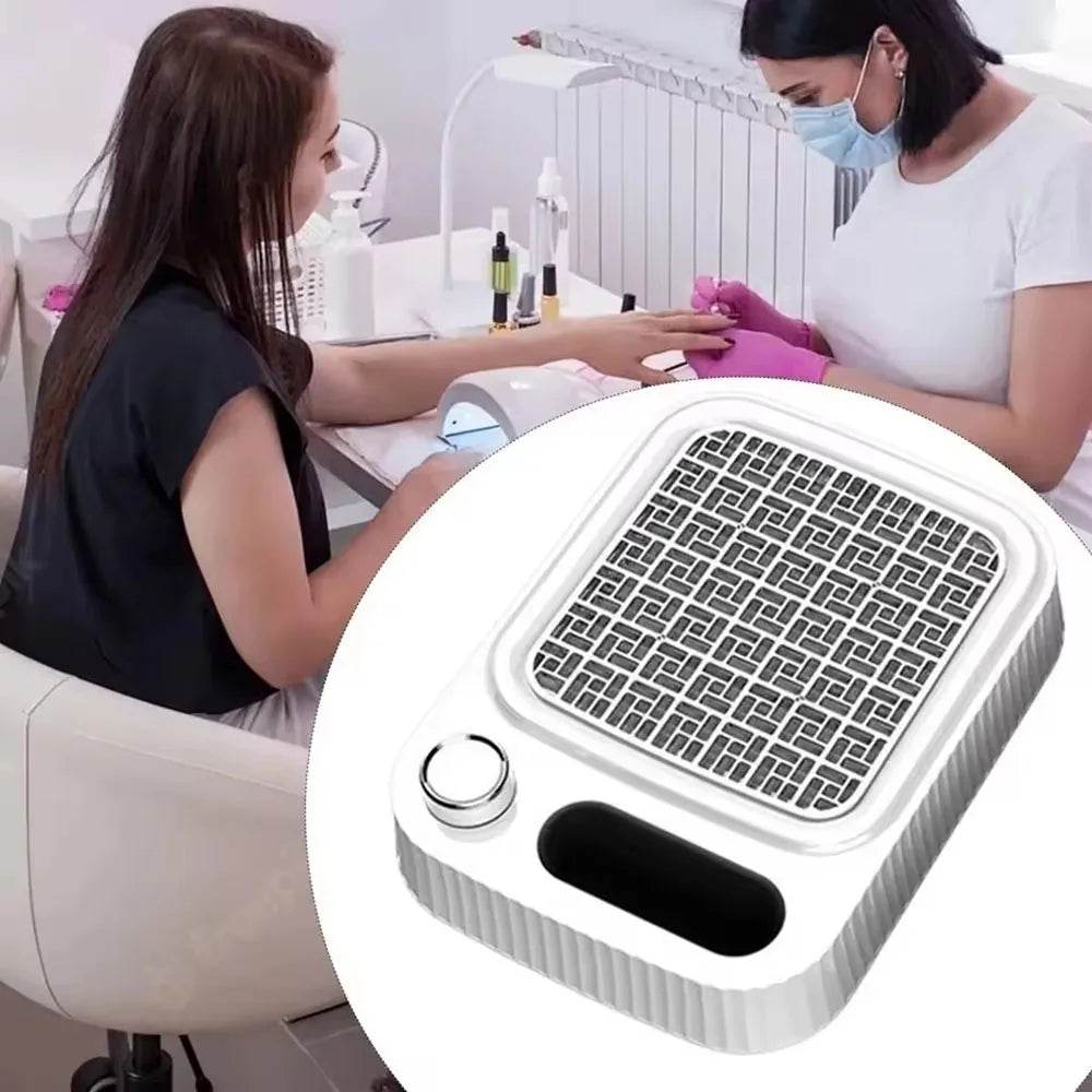 Vilnason 80W Low Noise Nail Dust Collector – Reusable Filter Nail Dust Collector Qst