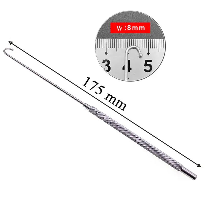Veterinary Ovariectomy Hook for Dogs & Cats – Stainless Steel Veterinary Surgical Hook Qme 8 mm