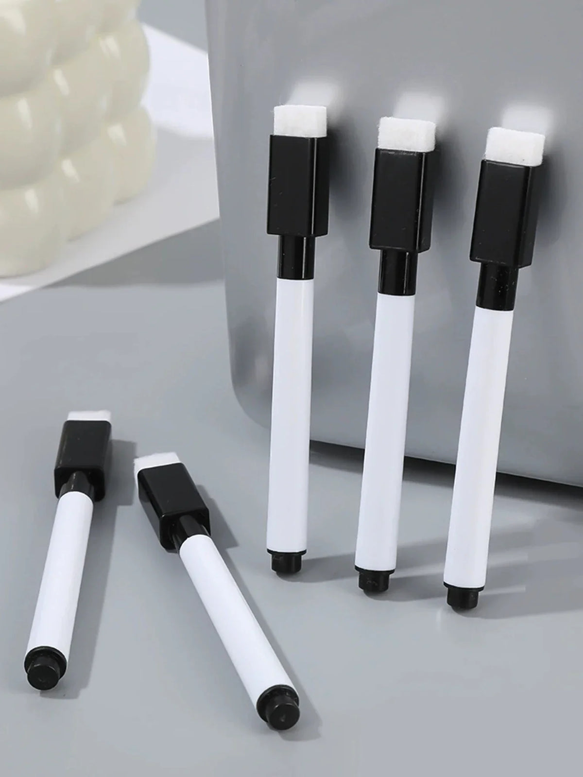 Magnetic Dry Erase Markers 20-Pack Fine Tip with Eraser Cap Dry Erase Markers Qme