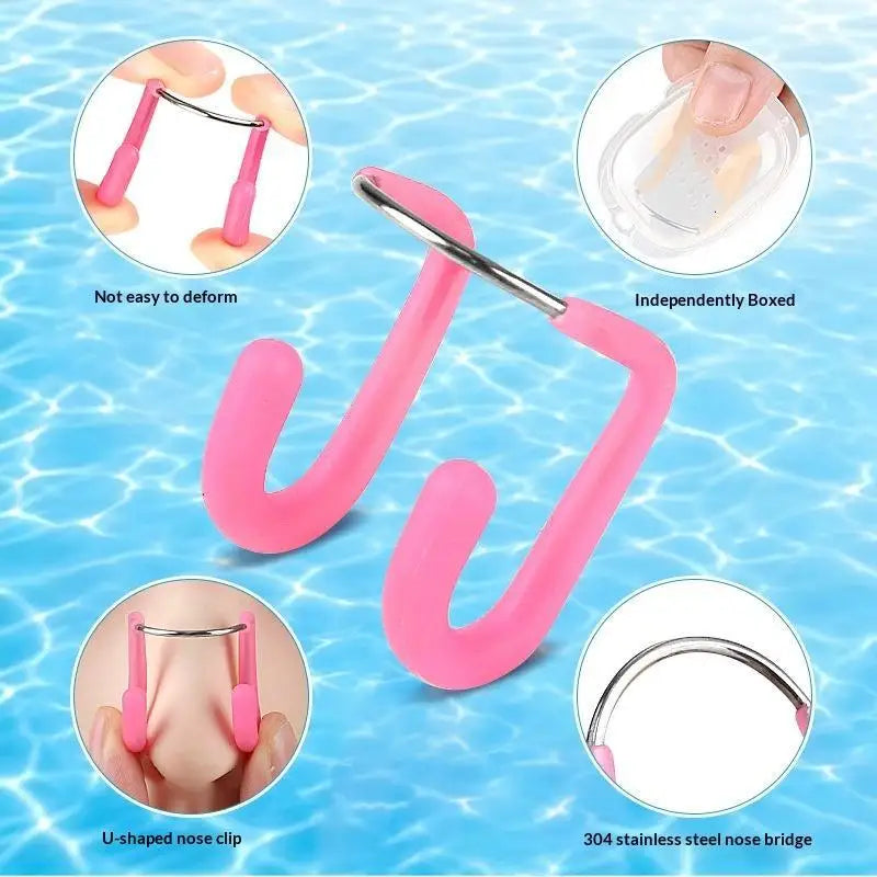 Silicone Swimming Nose Clip – Reusable Diving Nose Plug Swimming Nose Clip Qst