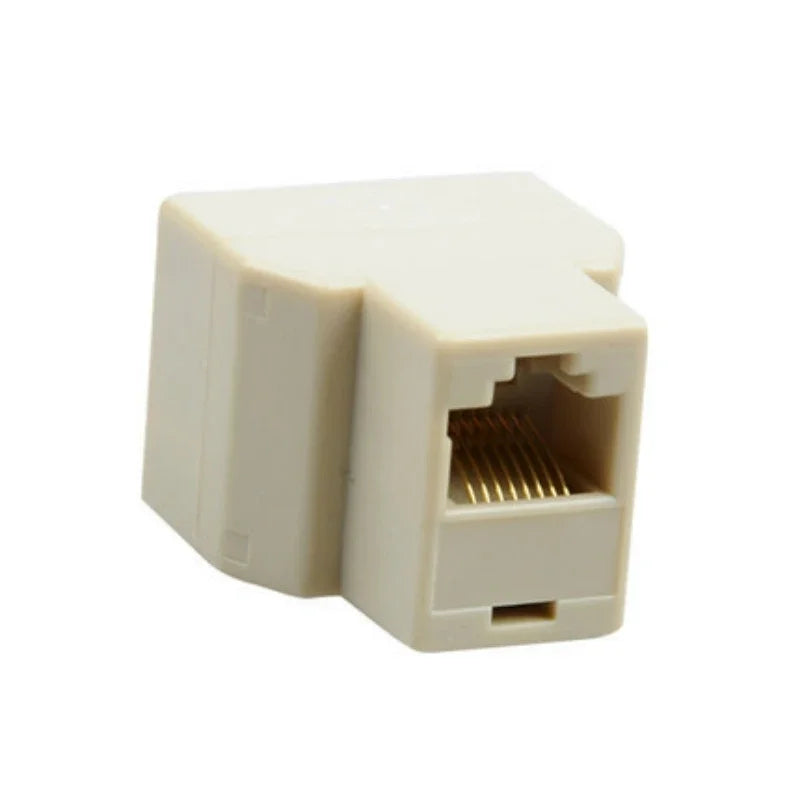 RJ45 Female Splitter – 1 to 2 Way LAN Ethernet Network Adapter Ethernet Splitter Adapter Qme