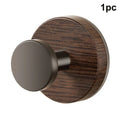 Wall-Mounted Wood-Look Suction Cup Hook Rack | Key Organizer Wall Hook Rack Qme 1pc