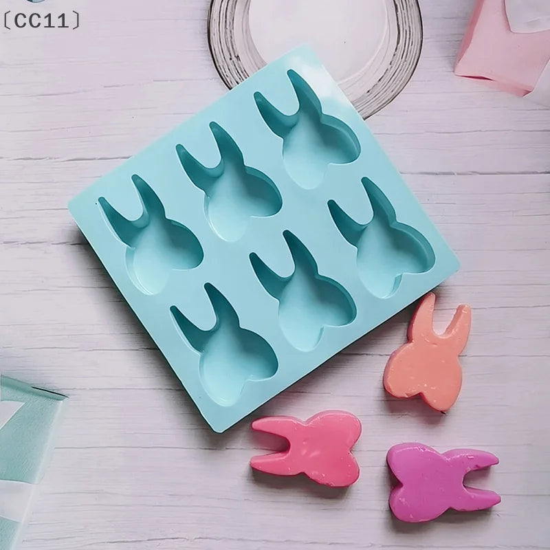 3D Tooth Shape Silicone Mold – 6 Cavity Molar DIY Baking Tray Silicone Baking Mold Qme