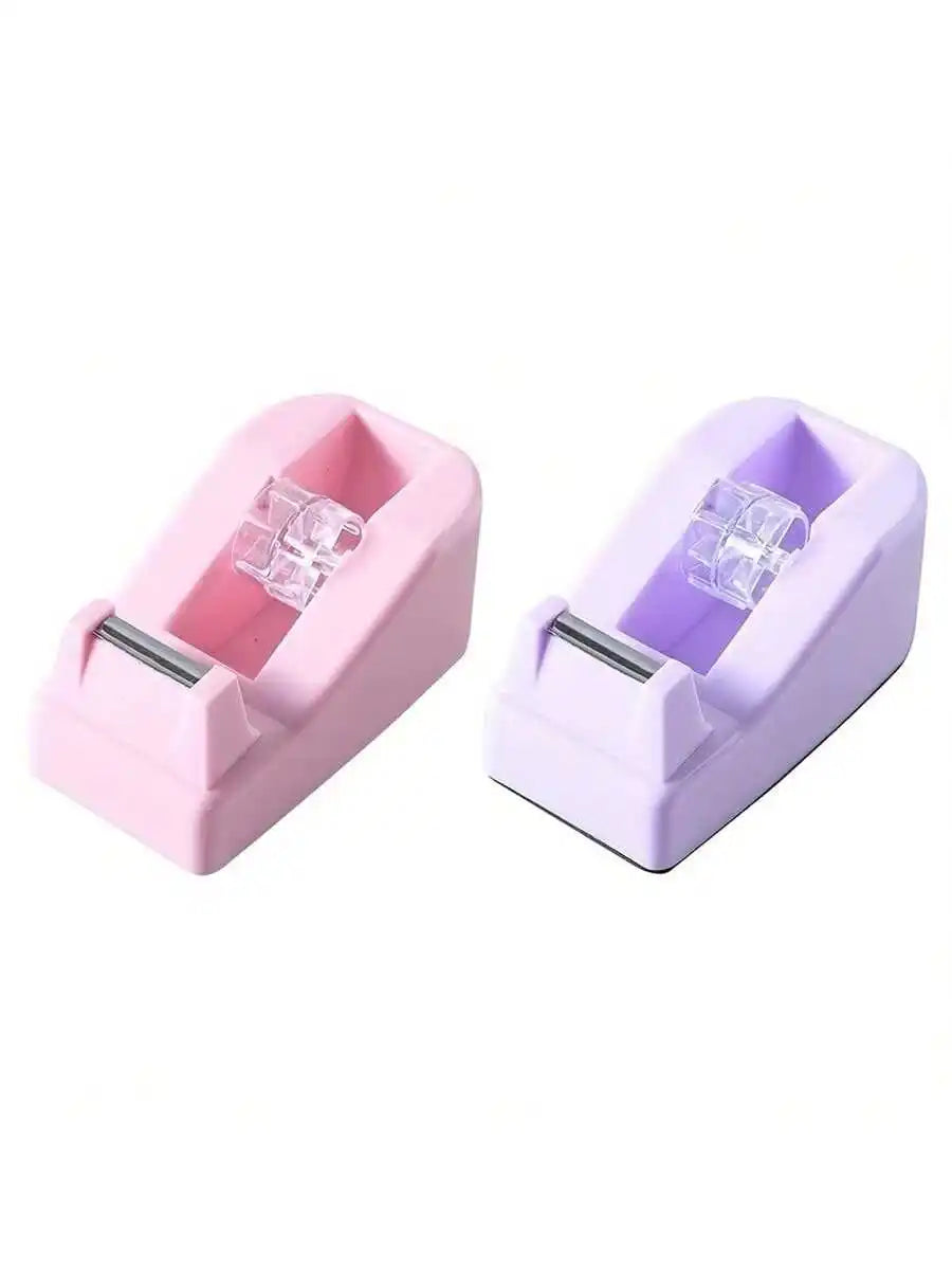 Macaron Sticker Dispenser & Adhesive Cutter – Cute Desk Accessory Sticker Tape Dispenser Qme
