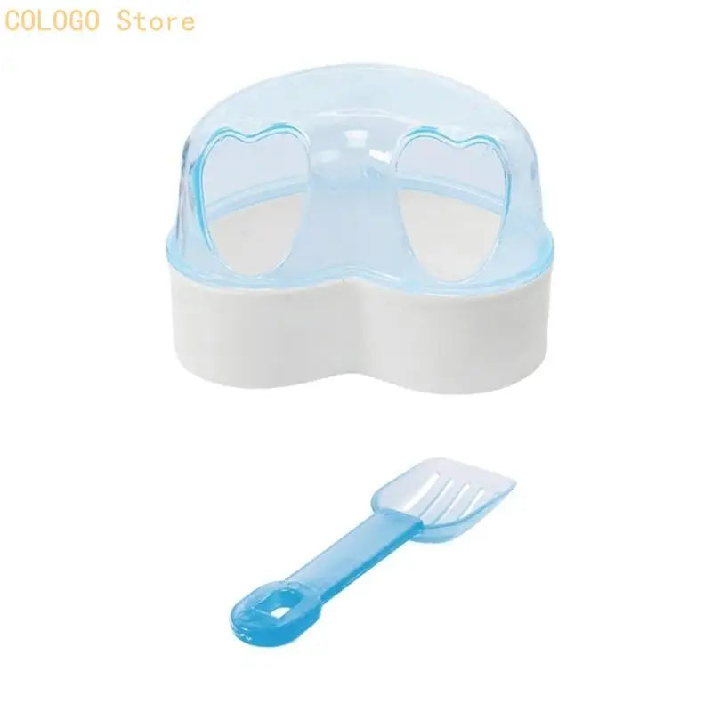 Hamster Sand Bath Container – Transparent Bathing Box Small Pet Bath Container Qme