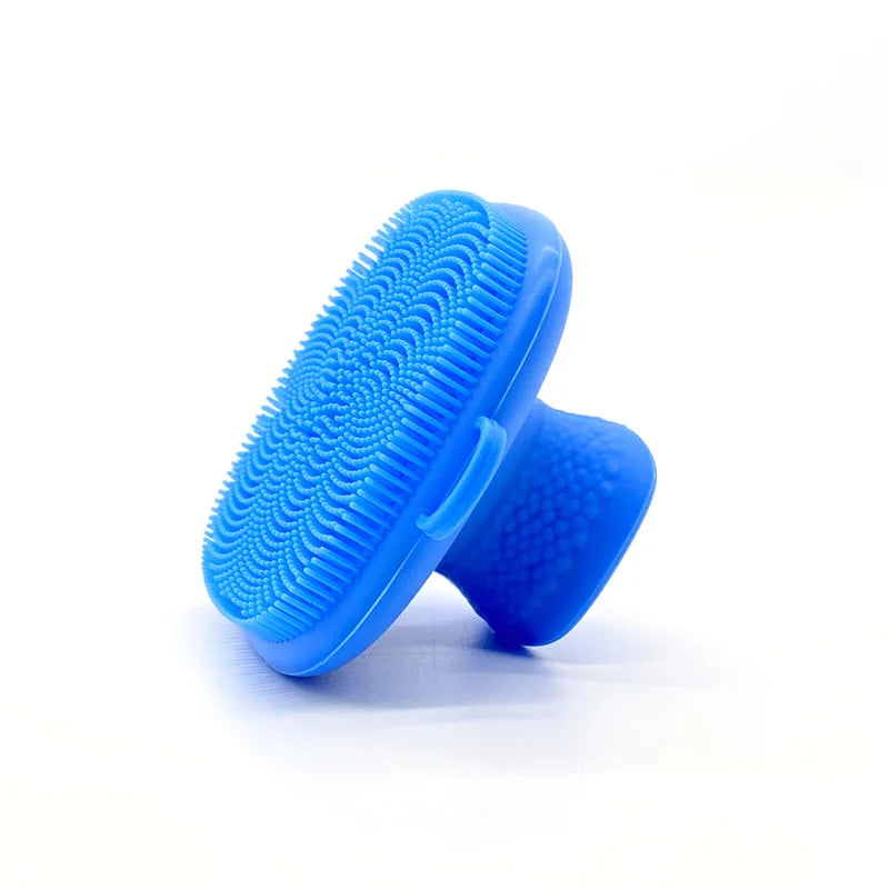 Silicone Facial Cleansing Brush – Soft Bristle Body Massager Facial Cleansing Brush Qme Blue China Mainland