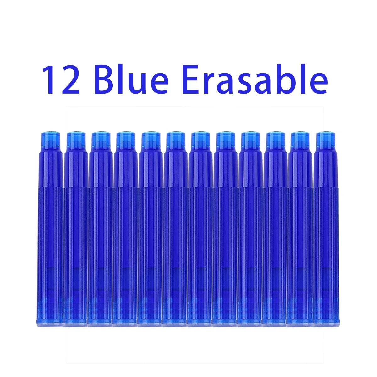 12-Pack Erasable Blue Ink Fountain Pen Cartridge Refills Fountain Pen Refills Qme 12 blue