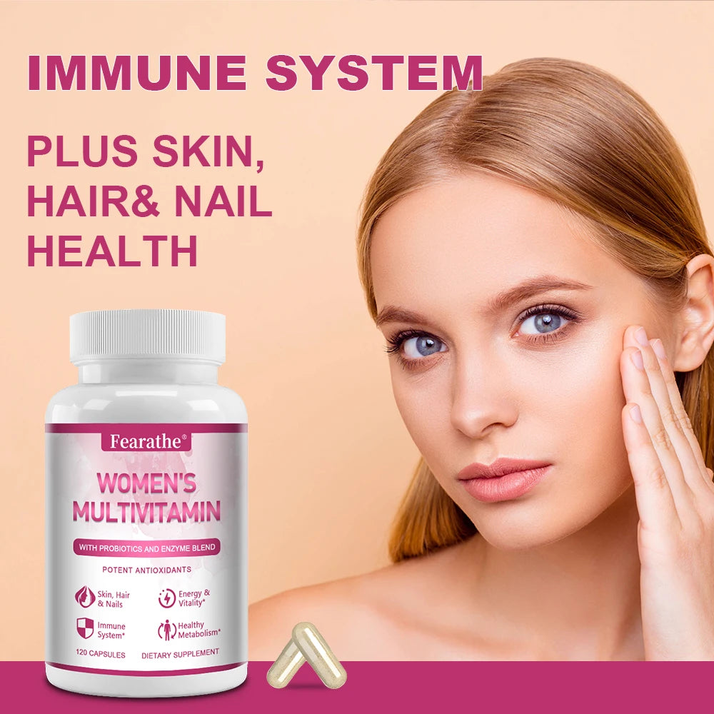 Women's Daily Multivitamin & Multimineral Supplement | Fearathe Women's Multivitamin Qst