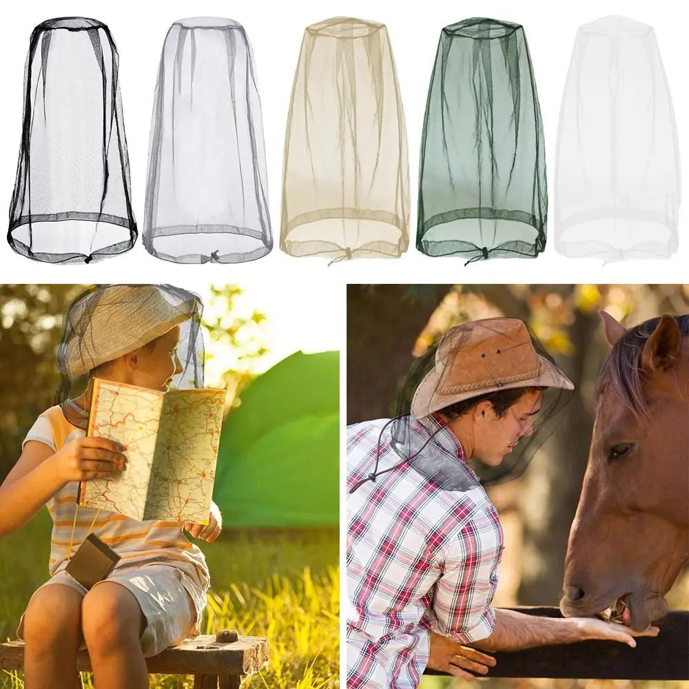 Lightweight Breathable Mesh Mosquito Head Net | 6 Colors Mosquito Head Net Qme