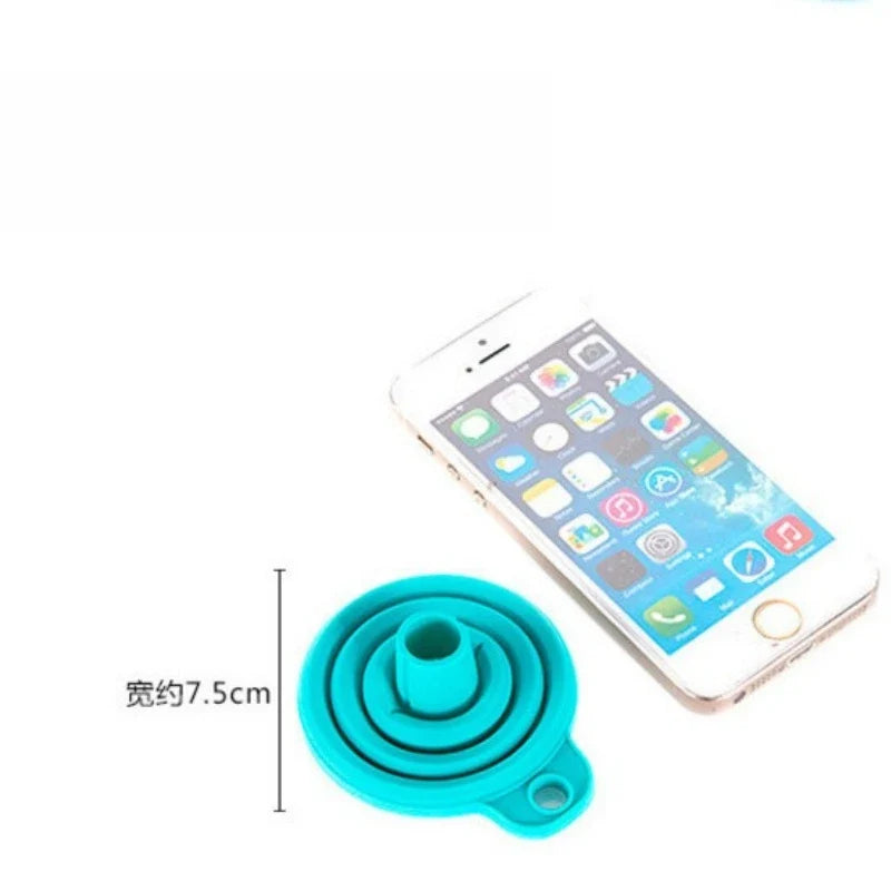Food Grade Silicone Folding Funnel – Portable & Multi-Purpose Silicone Kitchen Funnel Qme