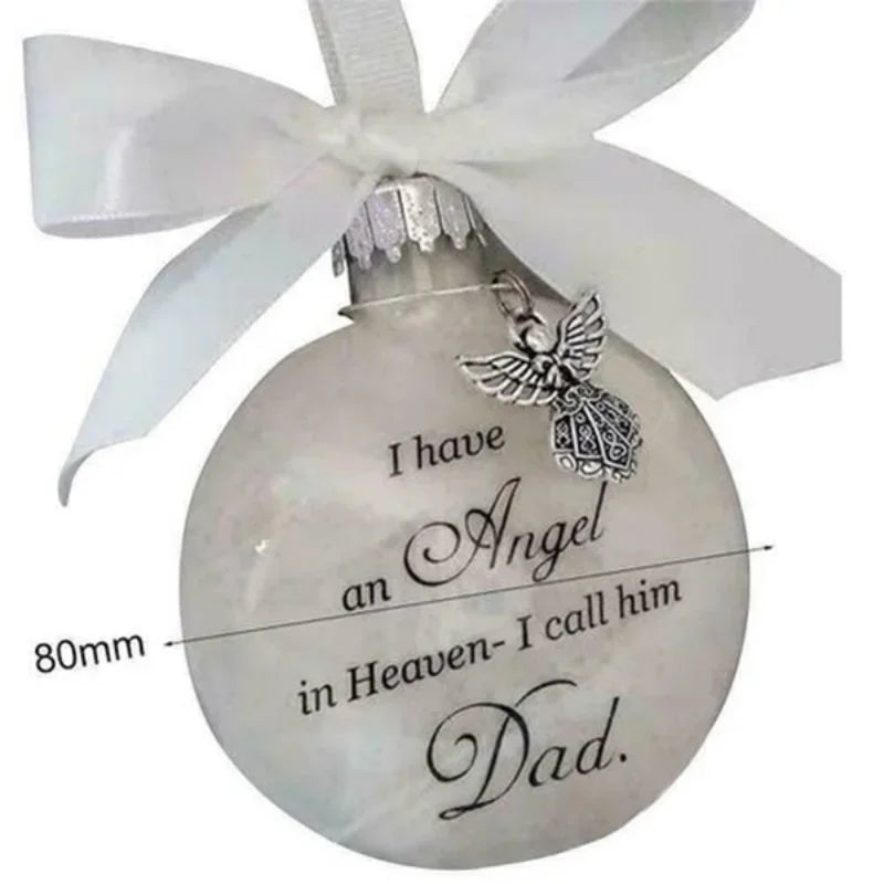Christmas Tree Feather Ball Ornament – Angel Keepsake | 10 Colors Christmas Ornament Qme
