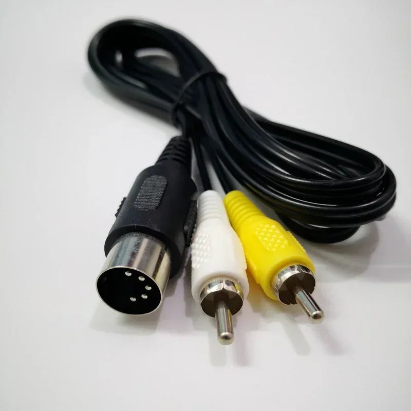 RCA AV Cable for SEGA Mega Drive 1 – 1.8m, 5-Pack AV Game Console Cable Qme