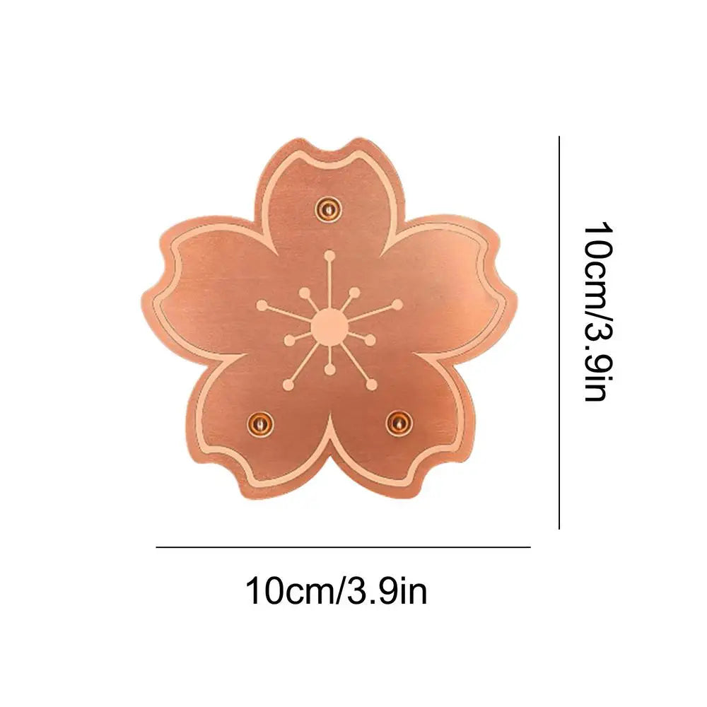 Copper Bird Bath Purifier Disk – Natural Water Cleaner Plate Bird Bath Accessory Qme as shown
