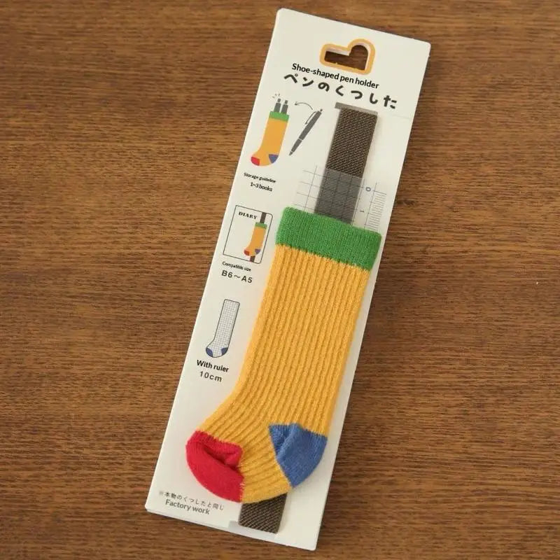 Kawaii Mini Socks Elastic Strap A5 B6 Planner Pen Holder Planner Pen Holder Qme A3