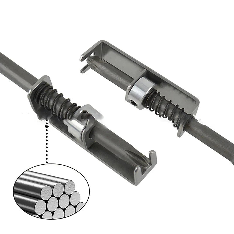 Spring-Loaded Screw Holder Bit | Anti-Drop Screwdriver Tool Screwdriver Bit Qme