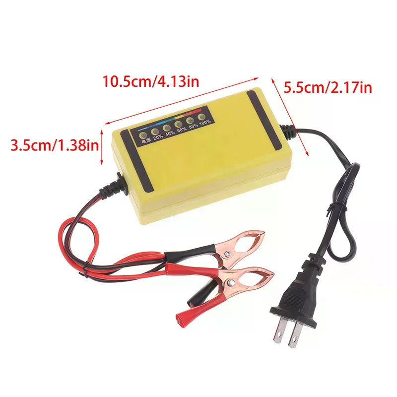 12V Lead Acid Car Battery Charger – Wet & Dry, 4AH–20AH Car Battery Charger Qme