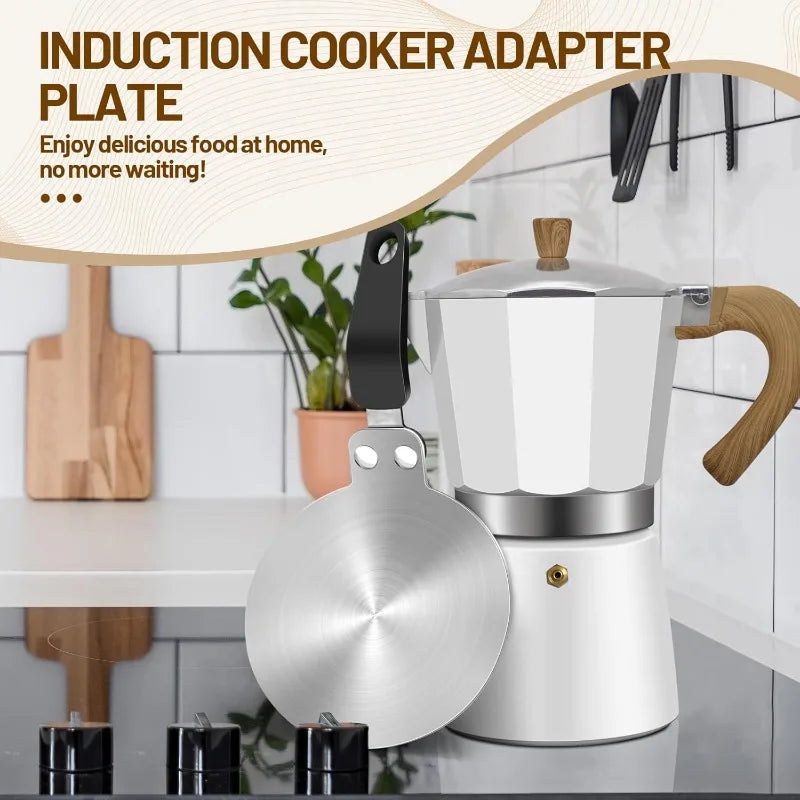 Stainless Steel Induction Heat Conduction Plate for Moka Pot Induction Adapter Plate Qme