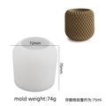 3D Mesh Irregular Silicone Mold – Candle, Concrete & Resin DIY Silicone Craft Mold Qme mold