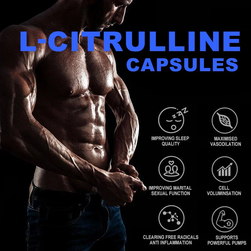 L-Citrulline 6000mg Capsules – Endurance & Muscle Support Sports Nutrition Supplement Qst