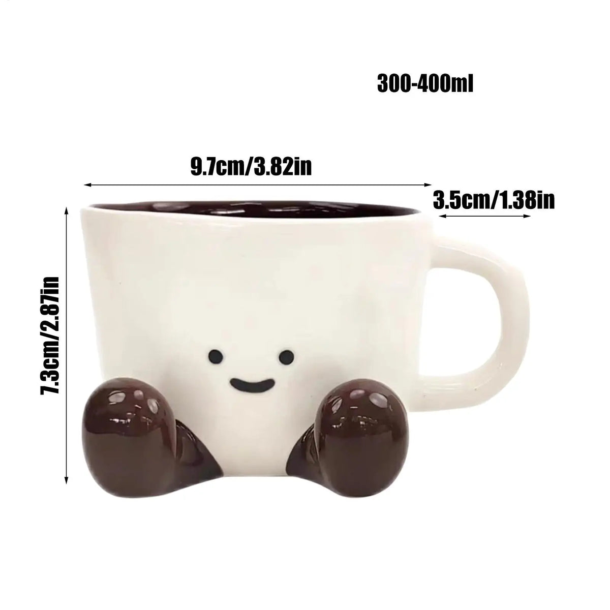 Funny Ceramic Coffee Mug – Cute Tea Cup for Home & Office Ceramic Coffee Mug Qme