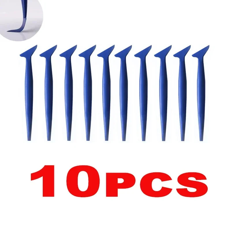 Car Micro Squeegee Set – Vinyl Wrap & Tint Slot Tool Auto Vinyl Wrap Tool Qme Blue 10PCS
