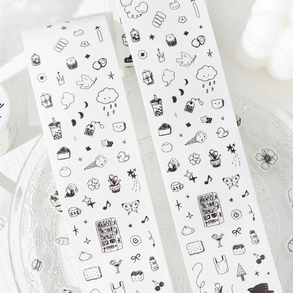 Cute Cartoon Washi Tape 50mm×2m – DIY Craft & Scrapbook Decorative Washi Tape Qme