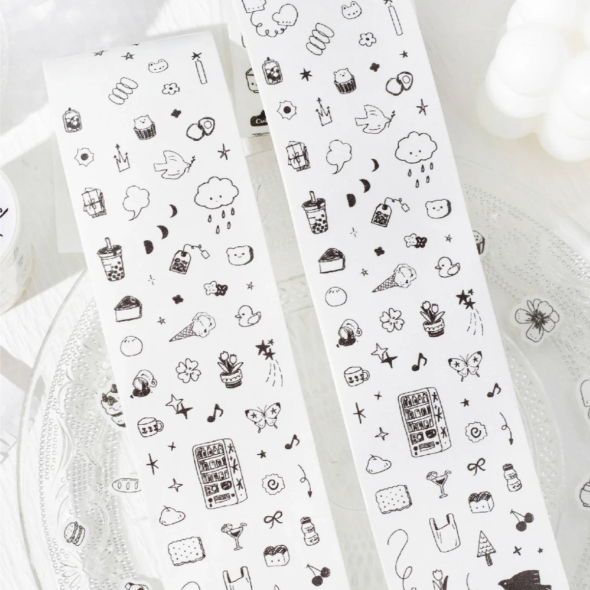 Cute Cartoon Washi Tape 50mm×2m – DIY Craft & Scrapbook Decorative Washi Tape Qme