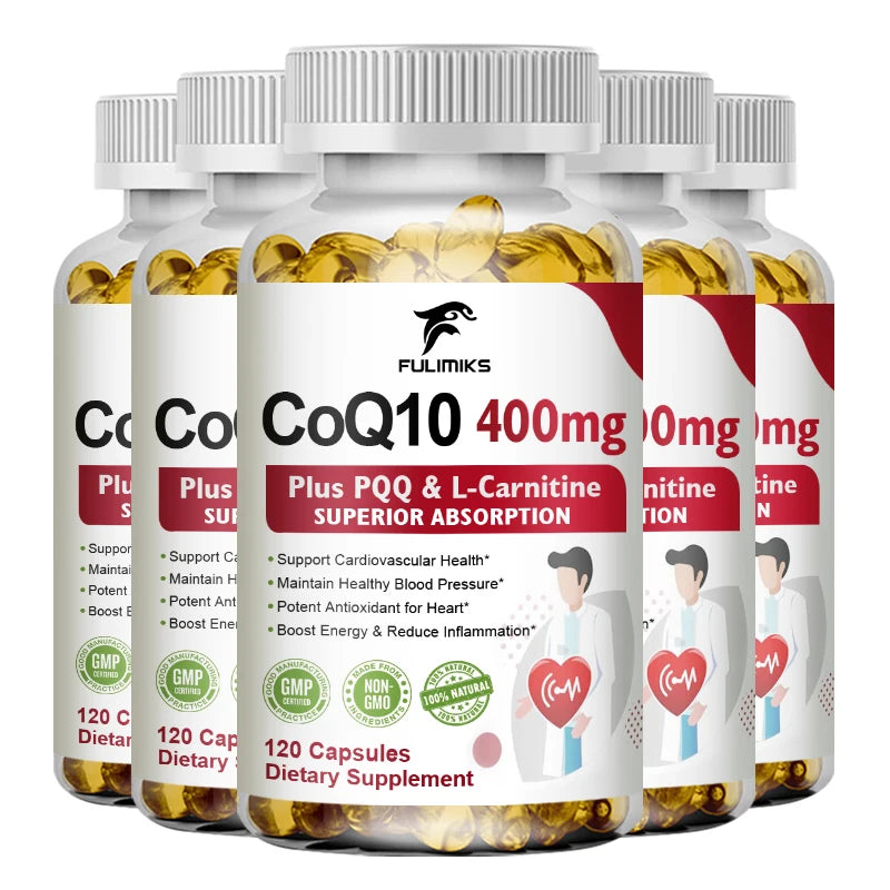 Fulimiks CoQ10 Supplement with Omega-3 & Vitamin E – 120 Softgels CoQ10 Supplement Qst 5BOX 120pcs Hot Sale