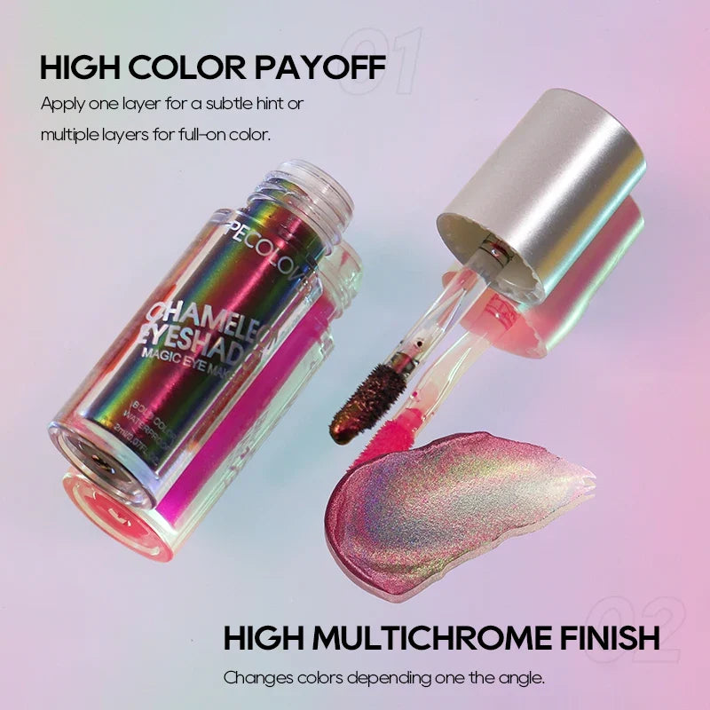 Multi-Chrome Chameleon Liquid Eyeshadow | Shifting Pigments Liquid Eyeshadow Qme