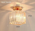 Modern LED Pendant Ceiling Light | Metal & Glass | E27 | 4 Colors Pendant Ceiling Light Qme Square Golden