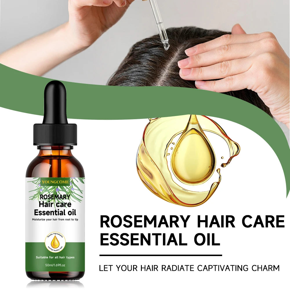 YOUNGCOME Rosemary Hair Oil – Nourish, Repair & Smooth Frizz Hair Care Oil Qst