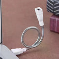 Flexible Metal Hose USB Desk Lamp Power Extension Cable 20cm USB Extension Cable Qme Default Title