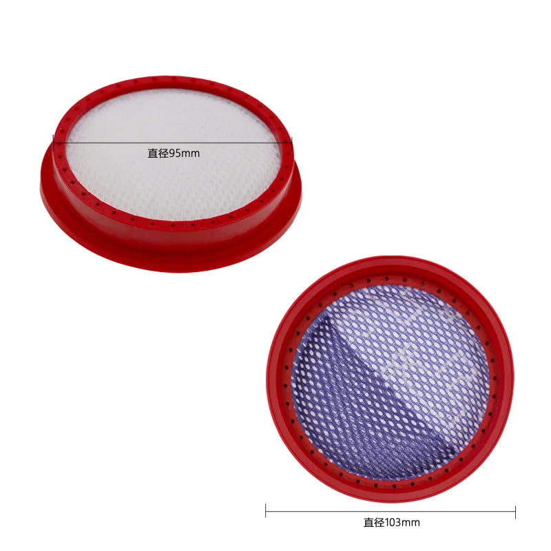 4-Pack Washable Filters for Dibea D18 & D008Pro Vacuum Vacuum Filter Replacement Qst