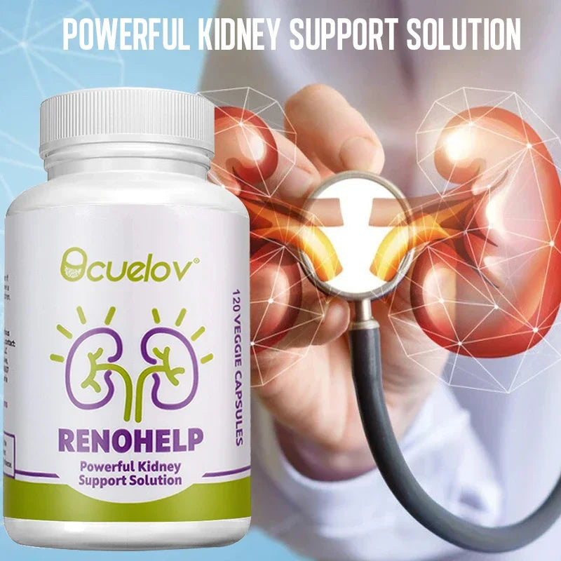 Bcuelov Natural Kidney Support Supplement | 30/60/120 Capsules Kidney Support Supplement Qst